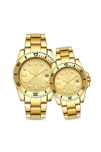 İSTLİV Sevgili Çift Kol Saatleri Takvimli