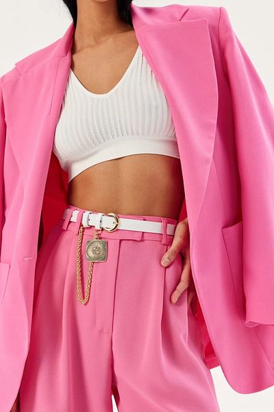 UCCELLO Thin Belt with Chain Accessory
