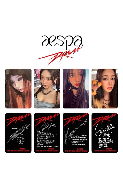 Kpop Dünyasi مجموعة ألبومات AESPA ''Drama'' للكمبيوتر الشخصي SMini Ver.