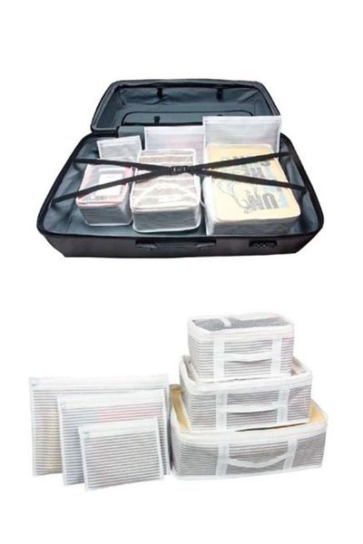HOLLYHOME 6 Pieces Suitcase Organizer Organizer Suitcase Organizer