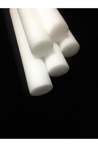 ÖZEN SÜS 5 Pieces White Sea Pool Pasta Foam Sausage