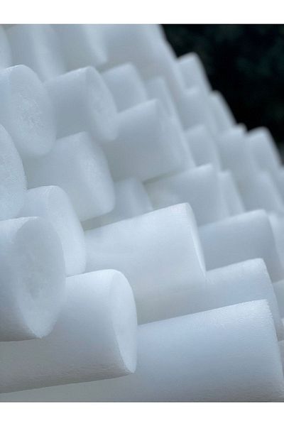 ÖZEN SÜS 5 Pieces White Sea Pool Pasta Foam Sausage