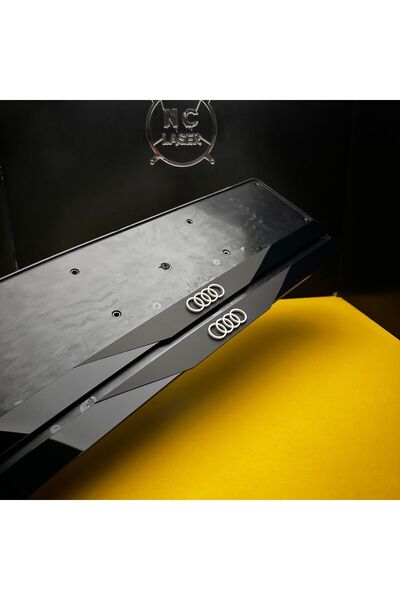 NCLASER MARKING Audi logolu Uyumlu  lüks plakalık