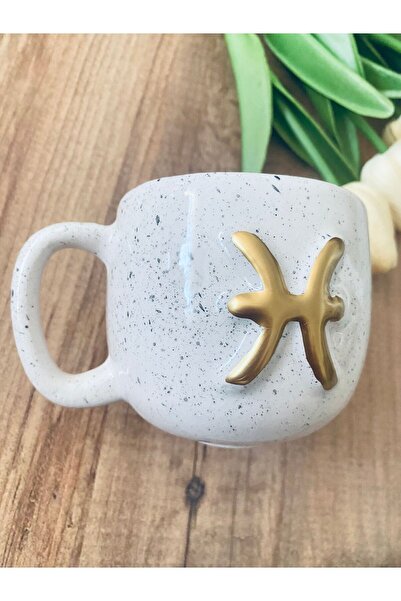 vira shop Stylish Design - Ceramic Pisces Mug 200 Ml Handmade