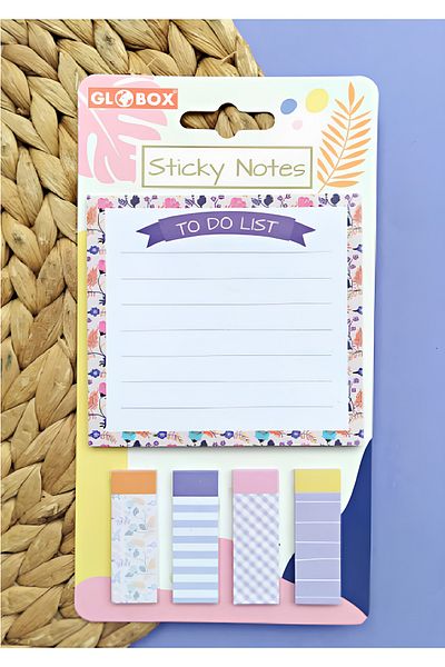 ÖZ KIRTASİYE Öz Stationery Flower Printed Sticky Note Paper