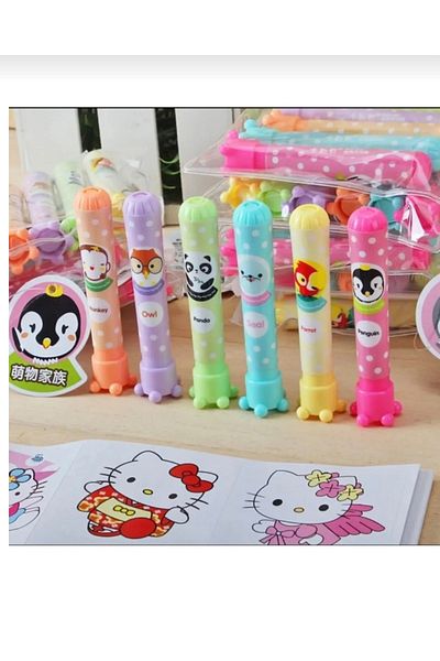 Polin Cute Animals Mini Highlighter Set with 6 Colors