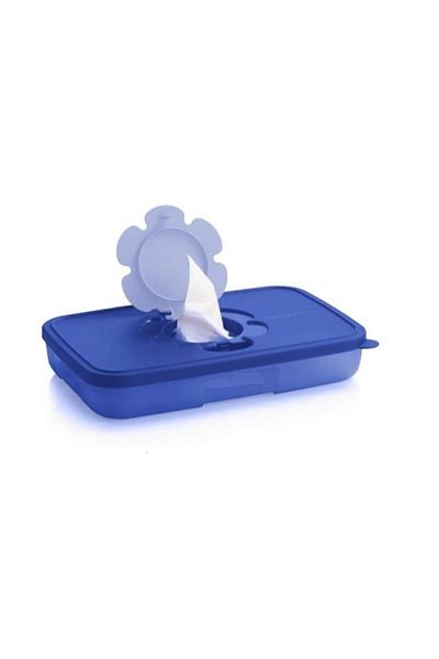 Tupperware Thin Wet Wipes Box 650 ml Dark Blue