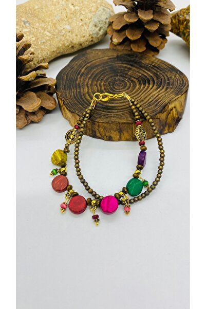 Porsuk Alternatif سوار نسائي بتصميم جوز الهند مصنوع يدويًا