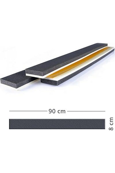 YGTAMBALAJ 5 Pieces Gray Snap-on and 1 Adhesive Under-Door Cold Air Cutter Anti-Dust Sponge
