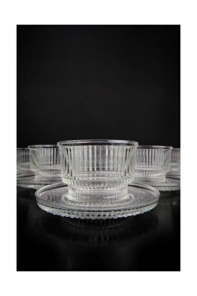 Rayan Atlantis 12 Pieces - Glass Bowl and Plate (Snack Bowl Presentation Set)