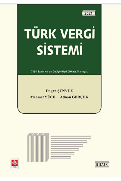Ekin Basım Yayın Türk Vergi Sistemi Doğan Şenyüz 18.baskı