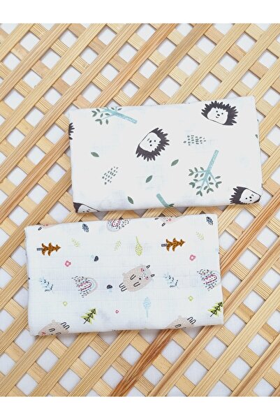 Yada Baby طقم من 2 بطانية موسلين - 100% قطن، معتمدة من Oeko-teks، 100x110 سم