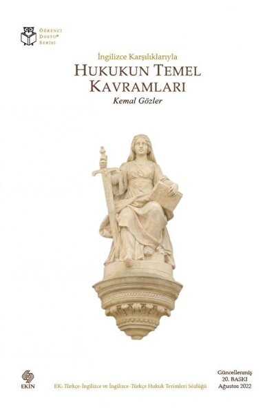 Ekin Yayınevi Hukukun Temel Kavramları 20.baskı