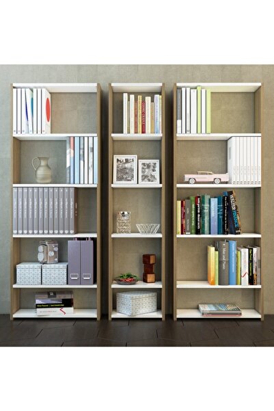 Nur Mobilya Mızrak 3'lü Kitaplık