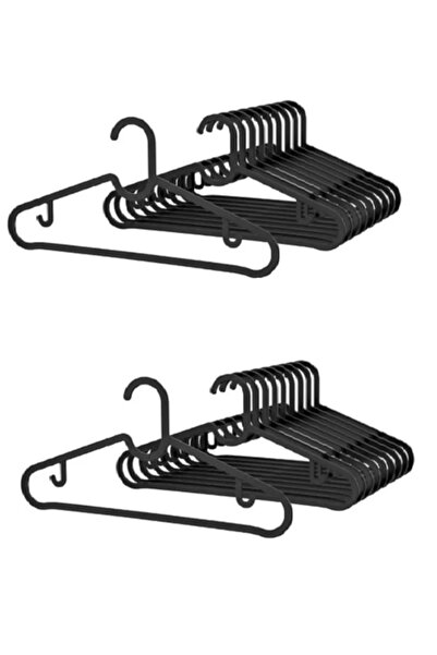 Hilamingo Home 30 قطعة علاقة ملابس سوداء رفيعة وبنطلون وشال وقميص