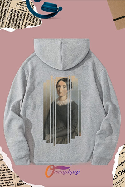 oneagılyazı سويت شيرت مطبوع عليه صورة خلفية للجنسين