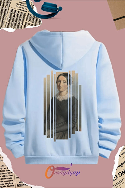 oneagılyazı Унисекс суитшърт с принт на гърба