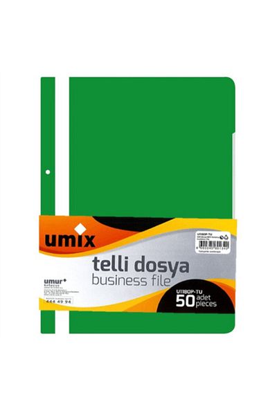 Umix ملف سلكي 50 قطعة أخضر U1180p-ye-eco