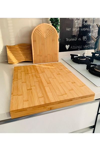 devigo Master Chef Style Mega Size Countertop - Dough Rolling and Cutting Board 53x46 Cm