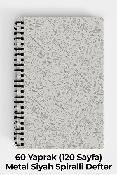 Anime Marketi هاري بوتر تحت عنوان A5 دوامة الغلاف الصلب دفتر 120 ورقة