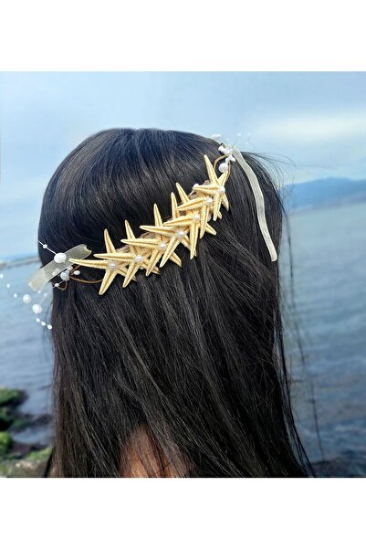 HA&NA Starfish Crown, Sea Stone Crown, Beach Crown, Bridal Crown, Maternity C...