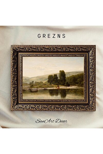 Sanart Pictură de epocă, pictură în ulei, pictură înrămată din seria specială...