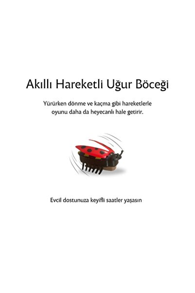 Glipet Uğur Böceği Kedi/Köpek Oyuncağı