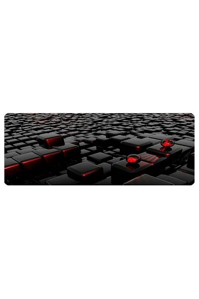ALKESE 70x30 см шарена, шевна, неплъзгаща се подложка за мишка