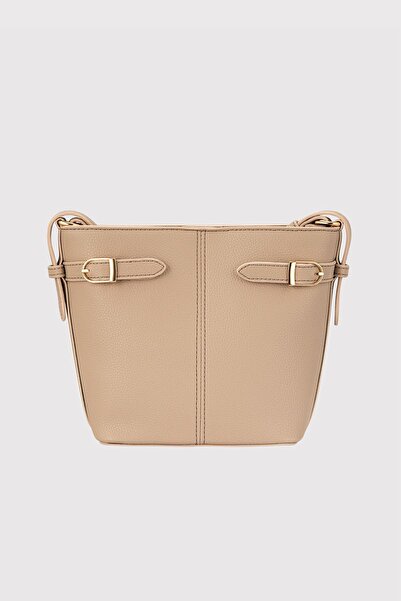 Garbalia Geantă de umăr Tokyo bej - Curea reglabilă, compartiment mare, buzun...