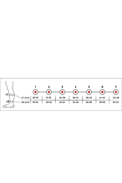 Variteks Dizaltı Burnu Kapalı Çorabı Orta Basınç-905