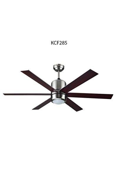 Genel Markalar KCF-285 122 CM ÇAP  SATEN NİKEL + VENGE KANAT AVİZELİ VANTİLATÖR 6 KANATLI BÜYÜK TİP