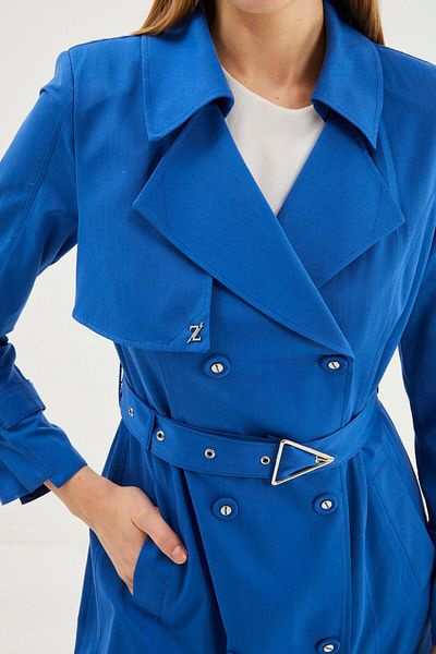 Zühre Trench Aviator - Cu centură și detaliu mâneci, Model 12916