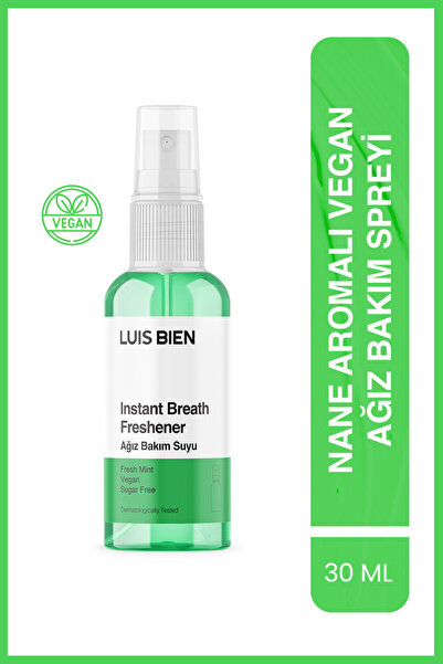 Luis Bien Vegan Ağız Bakım Spreyi 30 ml – Nane Aromalı Ferah Nefes, Ağız Kokusu Önleyici