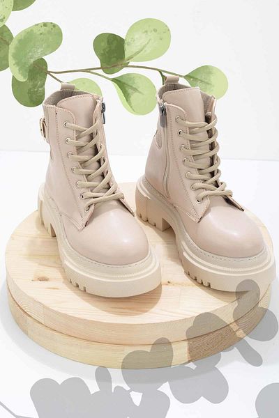 Bambi Beigefarbene Stiefel und Stiefeletten für Damen02678020009