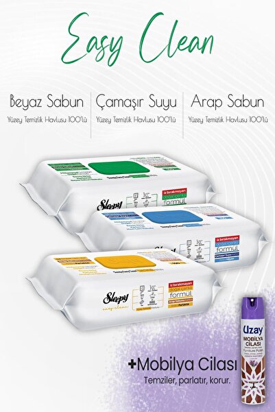 Sleepy Beyaz Sabunlu 100' Lü, Çamaşır Sulu 100' Lü, Arap Sabunlu 100' Lü Ve M...
