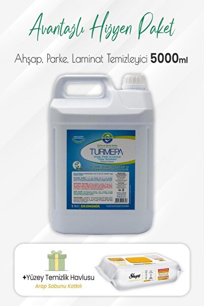 Turmepa Ahşap, Parke Temizleyici Ve Arap Sabunlu Yüzey Temizlik 100' Lü