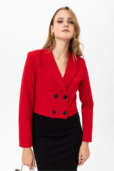 ŞİMAL Jachetă Blazer Damă Scurtă - Detaliu Nasturi, Model 245071