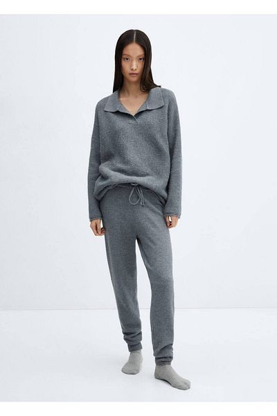 MANGO Woman Tricotaj Pantaloni Jogger
