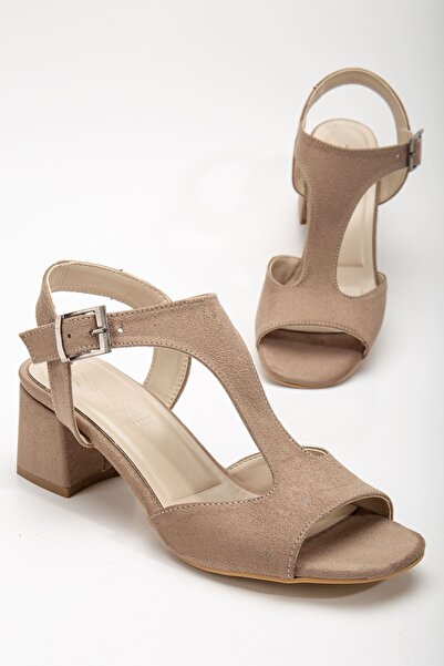 Hayalimdeki Ayakkabı Γυναικεία παπούτσια Charly Mink Suede με τακούνι και ανο...