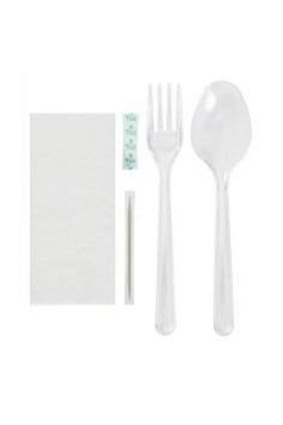 Filli Boya Luxury Fork and Spoon Set 5 Pieces - 500 Pieces Napkin and Toothpick