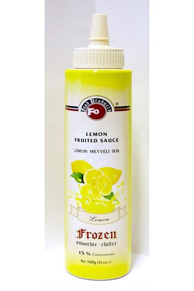 Fo Püre Lemon Fruit Fo Sauce - 40% Lemon (1kg) Frozen Puree