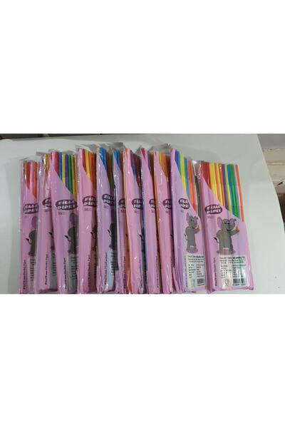 Filli Boya İnce Artistik Pipet 500 Adet 6 Mm*280 Mm (10 PK:50 Lİ)