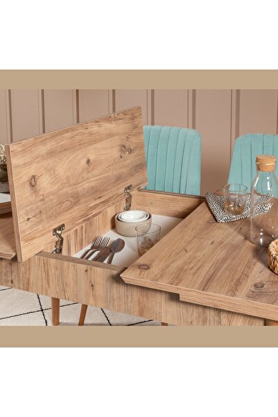 REYSA MOBİLYA Sembol Extra Mutfak Masa Takımı Atlantik Fıstık Yeşili