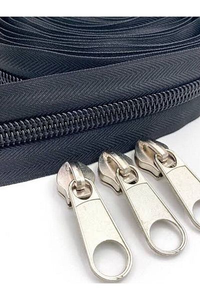 SİNGER Black Fermiks 50m T5 Zippered and 100 Heads
