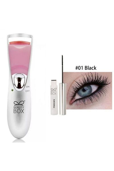 Beauty Box Natural Lifting - Heated Black Eyebrow Eyelash Mascara, Strengthening Curler