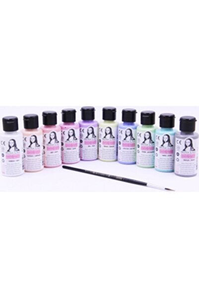 Monalisa Südor Mona Lisa 10x40ml Chalky Akrilik Boya Fırça Hediyeli - Chalky