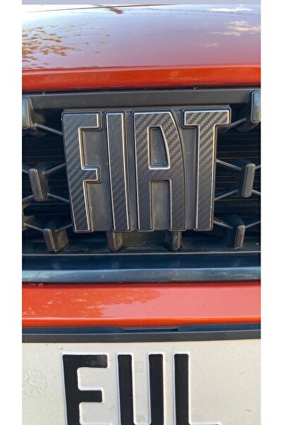 Fiat Egea Amblem/Logo Kaplama Sticker Set Karbon