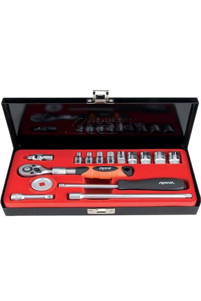 Rico 006-Rc1017 16Pc Socket - 4-13mm Extension Ratchet Sleeve