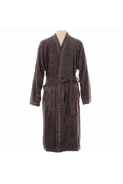 Marie Claire Spencer Bamboo Men's Bathrobe - Xl-xxl Anthracite Mc 063719