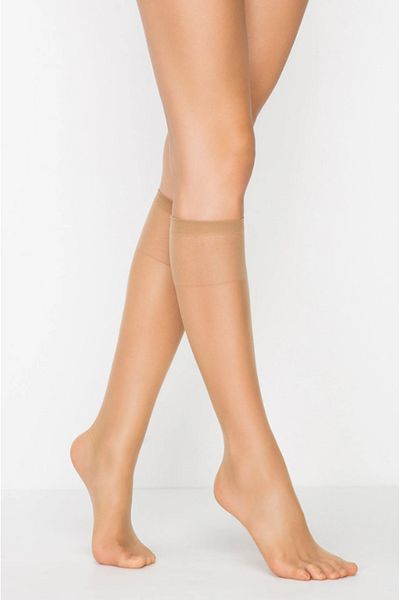 Penti Bronze Color Shiny Toe Fit 15 Den Transparent Toe Trouser Socks - No: 38